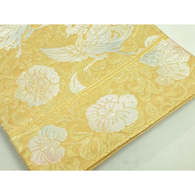 平和屋本店□極上 龍村美術織物 たつむら 六通柄袋帯 翔鳳彩花錦 金 