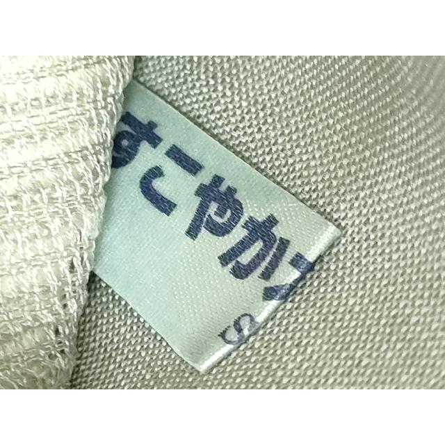 平和屋着物●極上　六通柄袋帯　藍　アザラシ　逸品　CZAA5527s6 平和屋着物○六通柄袋帯 唐織 地紙花鳥文 金銀糸 正絹 逸品 DABB7588op