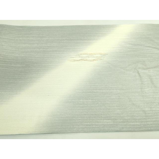 平和屋着物□極上 夏物 十日町 名門青柳謹製 櫛引織 六通柄袋帯 逸品