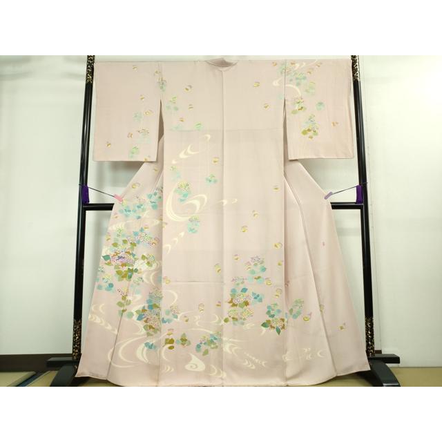 平和屋本店□極上 本加賀友禅作家 村田幸司 訪問着 紫陽花 あじさい 虹