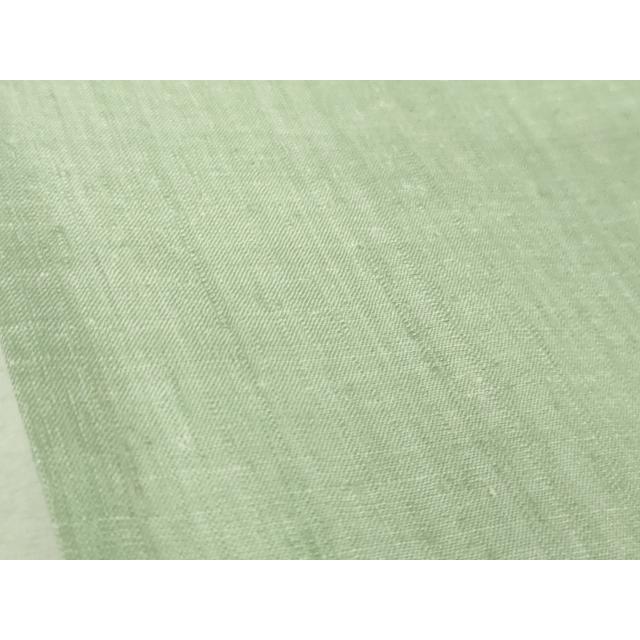平和屋本店■希少　夏物　本場結城上布　本場結城紬技術保持者　野村半平　夏結城　色無地　青磁鼠色　証紙付き　逸品　DZAA8675kh5 平和屋本店□希少 夏物 本場結城上布 本場結城紬技術保持者 野村半平