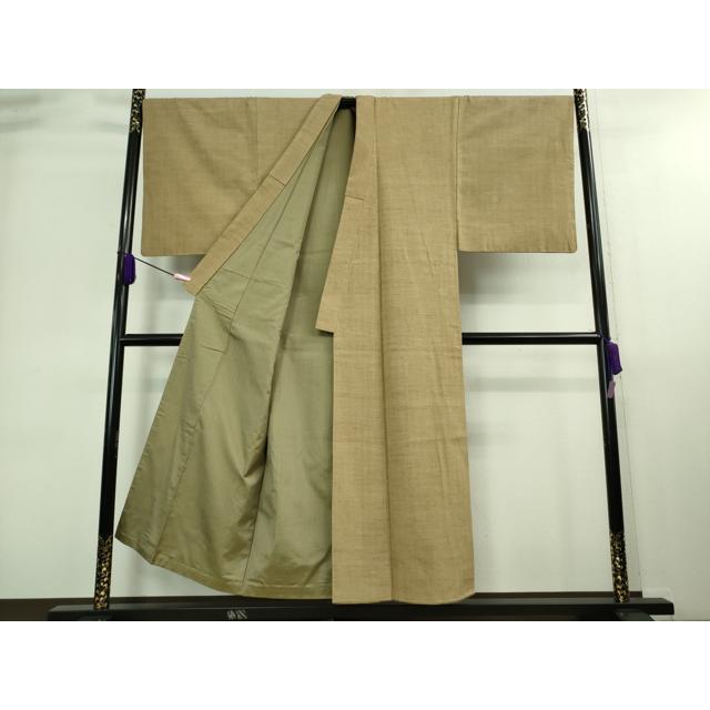 平和屋着物●極上　本場結城紬　重要無形文化財　色無地　憲法色地　逸品　DZAB2975kh6 平和屋本店○極上 男性 本場結城紬 重要無形文化財 アンサンブル 色