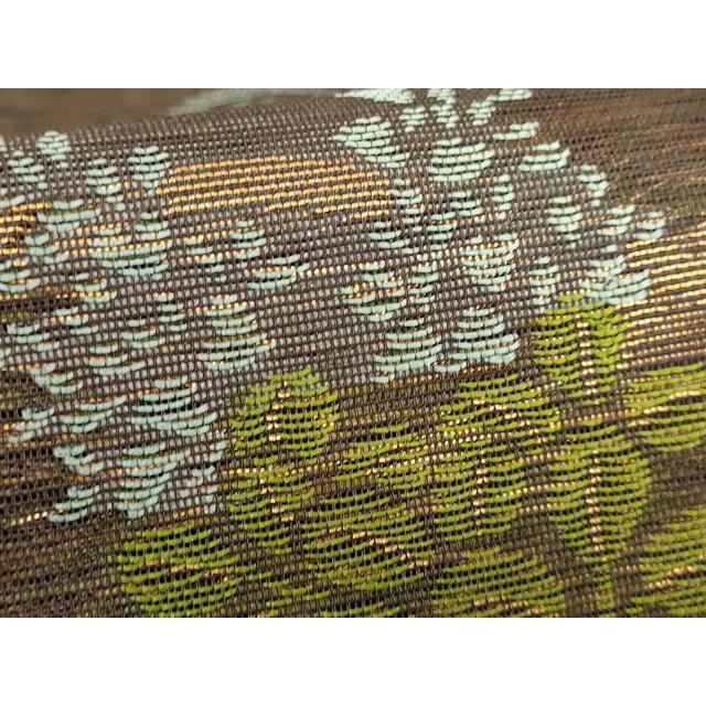 平和屋着物□極上 夏物 織物一筋名門 織悦 全通柄袋帯 草木文 銀座こう 