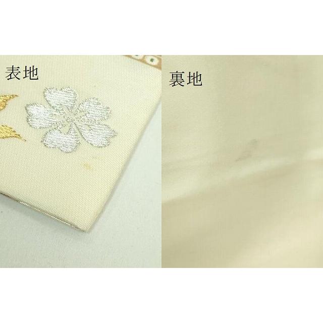 平和屋本店□極上 太鼓柄 本袋帯 龍村平蔵柄 威毛錦 金銀糸 逸品