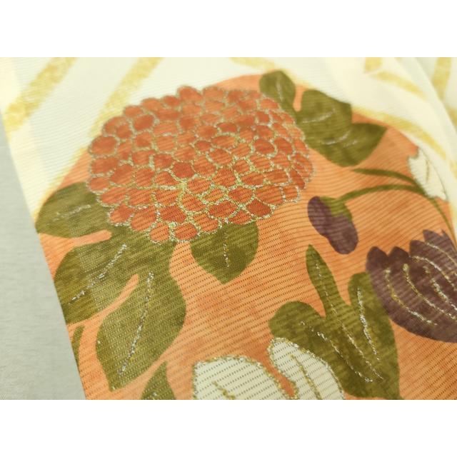 平和屋本店＊極上　夏物　銀座　志ま亀　小紋　絽　花丸文　ロング丈　たとう紙付き　逸品　DZAA9415kh6 平和屋本店＊極上 夏物 銀座 志ま亀 小紋 絽 花丸文 ロング丈 たとう紙