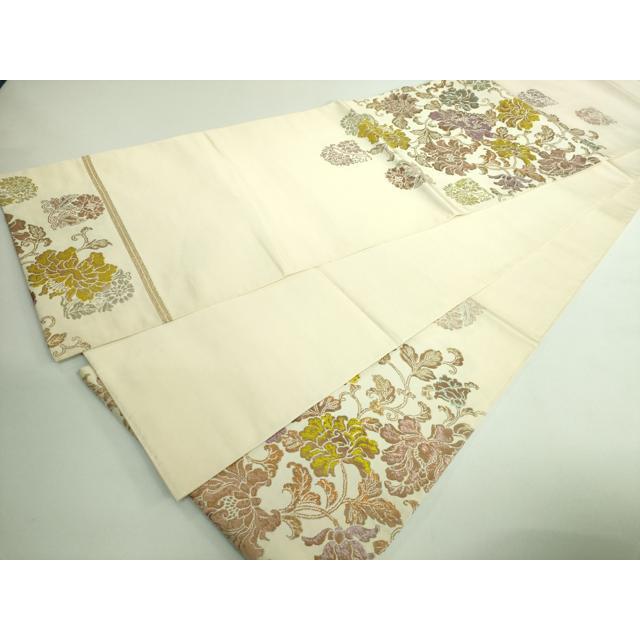 平和屋本店■最高級　龍村平蔵製　太鼓柄　本袋帯　兎煌印金錦　金銀糸　逸品　DZAA9505kh5 平和屋本店□最高級 龍村平蔵製 太鼓柄 本袋帯 兎煌印金錦 金銀糸 逸品