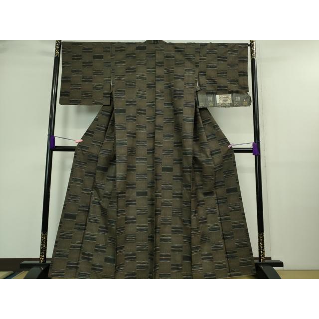 平和屋着物■極上　本場大島紬　7マルキ　泥染　いちまつもん　逸品　DZAA9665kh5 平和屋着物□極上 本場大島紬 7マルキ 泥染 いちまつもん 逸品 DZAA9665kh5