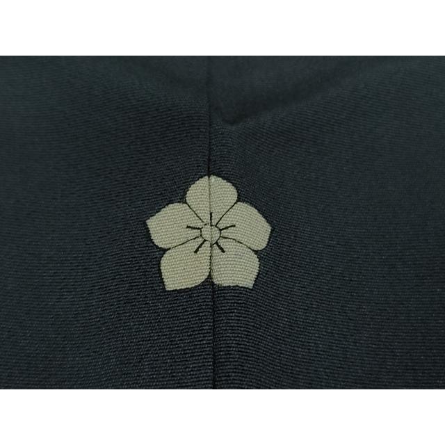 平和屋本店■極上　振袖　友禅　作家物・泰和　松花文　藍鉄色地　逸品　DZAA9893kh5