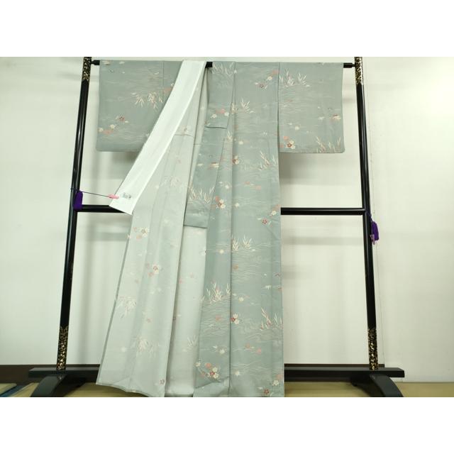 平和屋着物□極上 洗える最高級着物 ＜英＞はなぶさ謹製 小紋 単衣