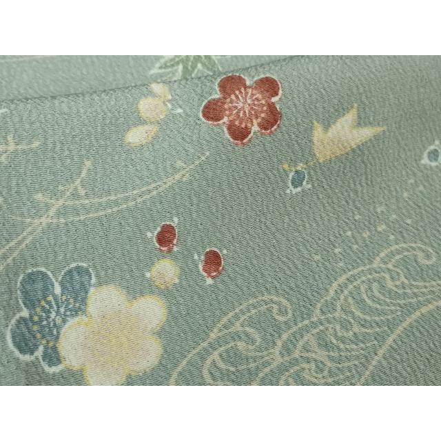 平和屋着物□極上 洗える最高級着物 ＜英＞はなぶさ謹製 小紋 単衣