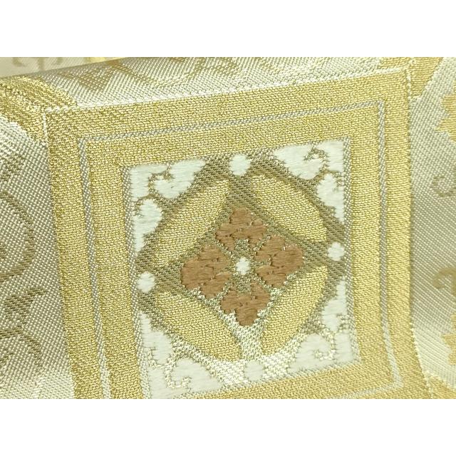平和屋本店□極上 西陣 川島織物 六通柄 本袋帯 唐織 蜀江花文 金糸
