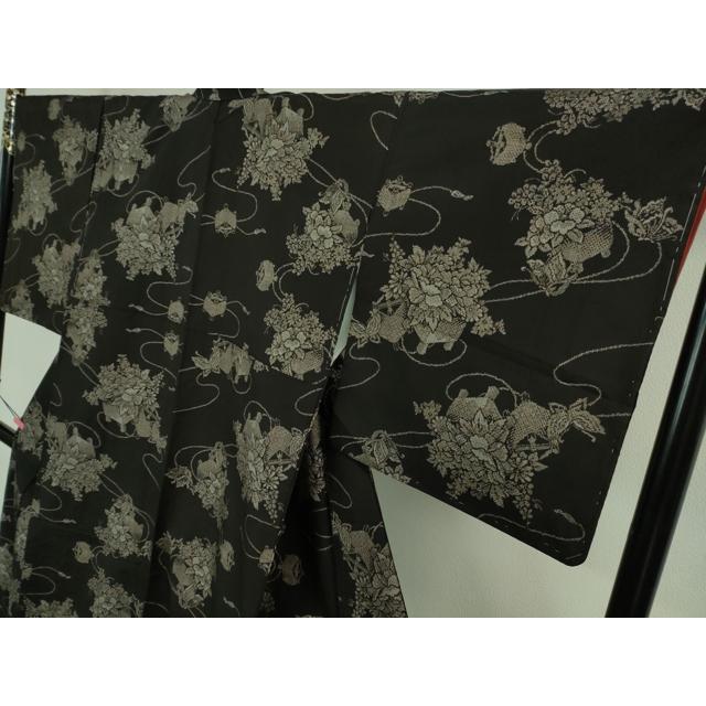 平和屋着物■本場大島紬　割り込み絣　幾何学文　正絹　逸品　CABF9344ev 平和屋着物□本場大島紬 割り込み絣 幾何学文 正絹 逸品 CABF9344ev