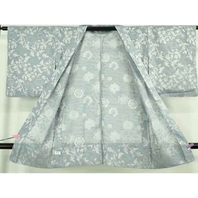 平和屋着物□極上 長羽織 スリーシーズン 春夏秋 塵除け 紗 花