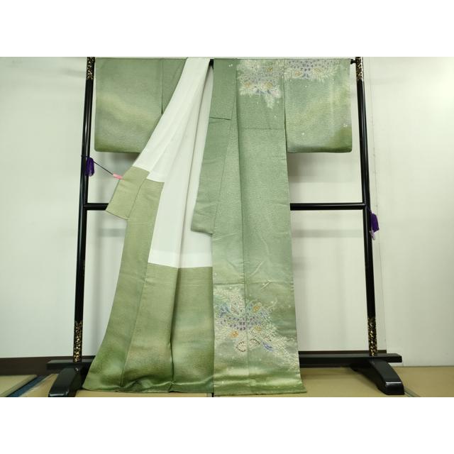 平和屋本店■最高級　初代　久保田一竹　幻の辻が花　訪問着　想花　暈し染め　金通し地　共箱・たとう紙付き　逸品　DZAB1200kh5 平和屋本店□最高級 初代 久保田一竹 幻の辻が花 訪問着 想花 暈し染め