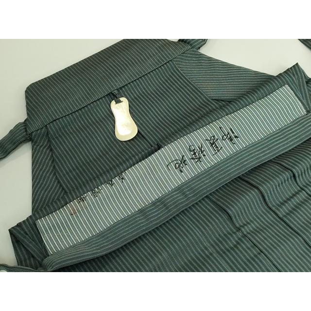 平和屋着物□極上 夏物 男性 馬乗り袴 鳥居良 茶喜仙台平 茶喜謹製 縞 