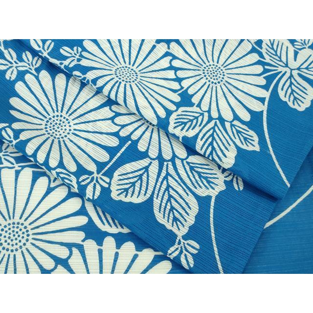 平和屋本店∴極上　夏物　竺仙　綿絽　浴衣　菊　逸品　DZAB1562kh6 平和屋本店∴極上 夏物 竺仙 綿絽 浴衣 菊 逸品 DZAB1562kh6 : 平和屋
