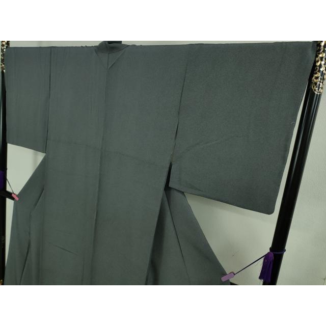 平和屋着物■極上　江戸小紋　鮫小紋柄　黒×灰青色　逸品　DZAB1648kh5 平和屋着物□極上 江戸小紋 鮫小紋柄 黒×灰青色 逸品 DZAB1648kh5