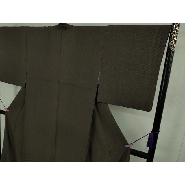 平和屋着物■極上　江戸小紋　角通し　黒紅色×涅色　逸品　DZAB1653kh5 平和屋着物□極上 江戸小紋 角通し 黒紅色×涅色 逸品 DZAB1653kh5