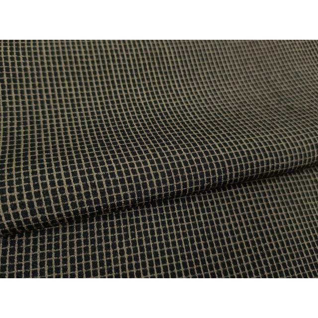 平和屋着物□極上 江戸小紋 角通し 黒紅色×涅色 逸品 DZAB1653kh5