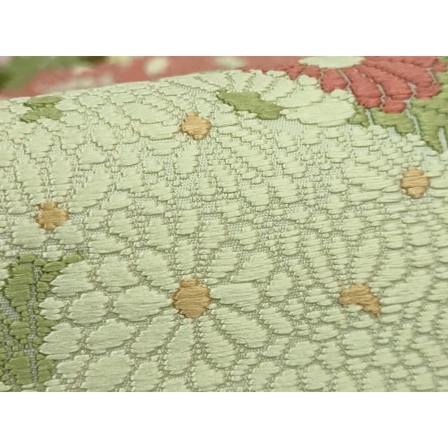 平和屋着物●皇室・伊勢神宮御用　御御帯　山口美術織物　山口弘躬　太鼓柄袋帯　御車文　金糸　正絹　逸品　DABB4629ps 平和屋着物○極上 皇室・伊勢神宮御用御御帯 山口美術織物 山口弘躬