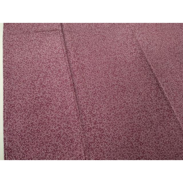 平和屋本店●極上　人間国宝 小宮康孝　江戸小紋　ふくら雀　暗紅色×白　逸品　未使用　DZAB1984kh6 平和屋本店○極上 人間国宝 小宮康孝 江戸小紋 ふくら雀 暗紅色×白