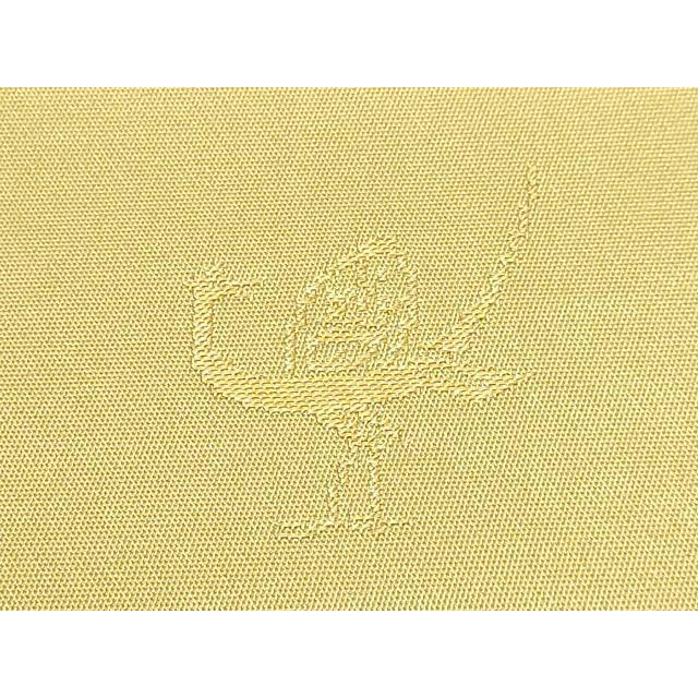 平和屋着物●極上　西陣　白綾苑大庭　六通柄袋帯　糸車花文　金糸　逸品　DZAB2002kh6