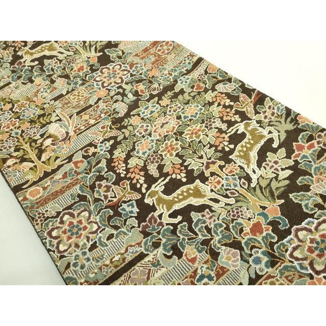 平和屋本店○最高級 中国三大刺繍 相良刺繍 総刺繍 袋帯 200万粒 総