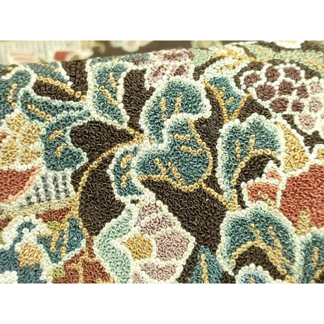 平和屋本店○最高級 中国三大刺繍 相良刺繍 総刺繍 袋帯 200万粒 総
