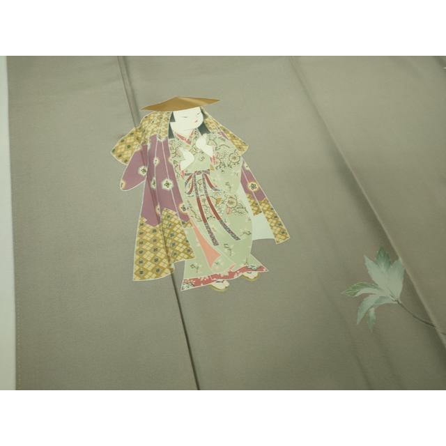 平和屋本店○極上 加賀友禅の巨匠 初代 由水十久 訪問着 女人