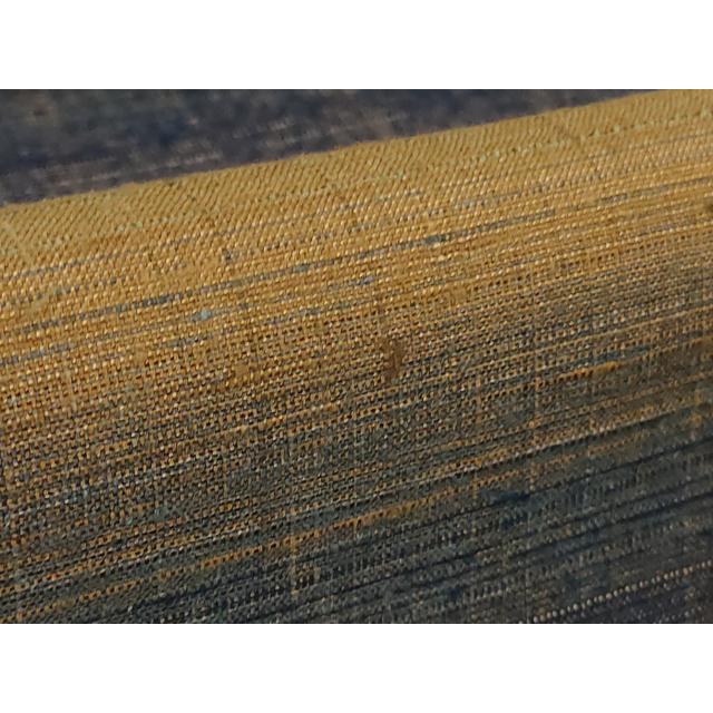 平和屋本店●極上　郡上紬　草木染　横段文　反端付き　逸品　DZAB2418kh6_8