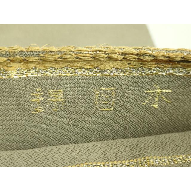平和屋本店○最高級 龍村平蔵製 太鼓柄 本袋帯 木目錦 金糸 逸品