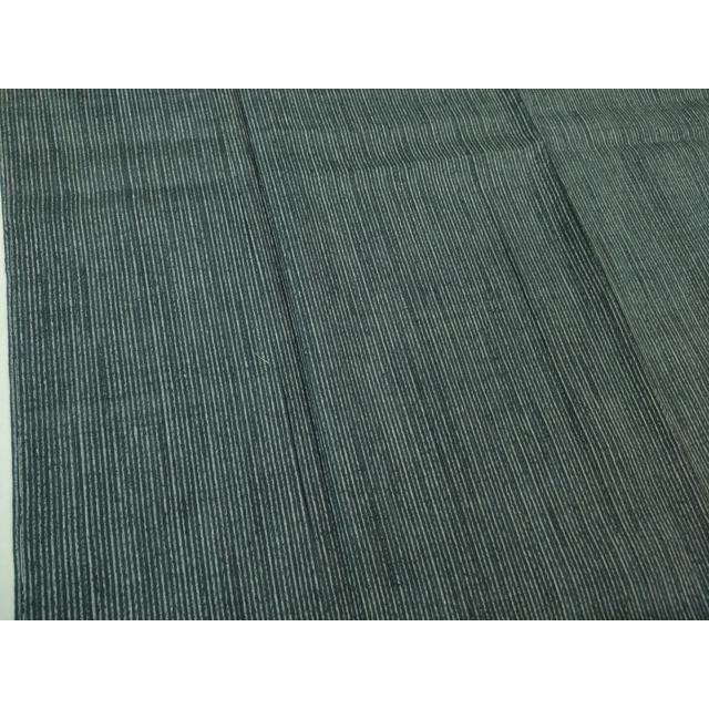 平和屋本店●極上　男性　本場結城紬　重要無形文化財　縞　三越扱い　逸品　未使用　DZAB2976kh6 平和屋本店○極上 男性 本場結城紬 重要無形文化財 縞 三越扱い 逸品