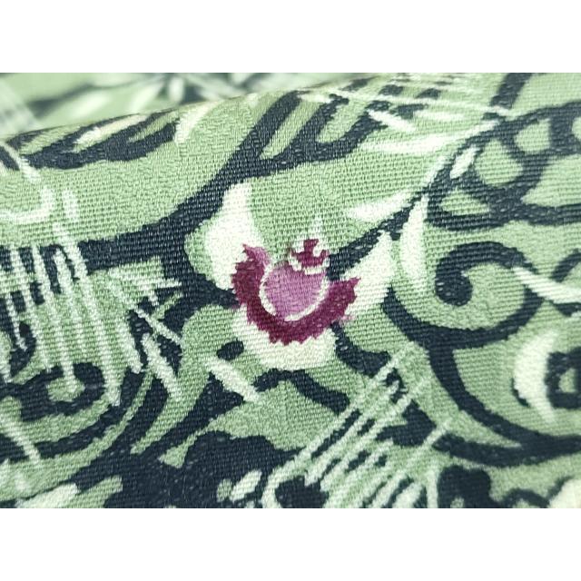 平和屋本店●極上　本場琉球紅型　琉球びんがた　知念紅型研究所　知念貞男　つけ帯　ふくら雀　反端付き　逸品　DZAB3363kh6 平和屋本店○極上 本場琉球紅型 琉球びんがた 知念紅型研究所 知念貞男
