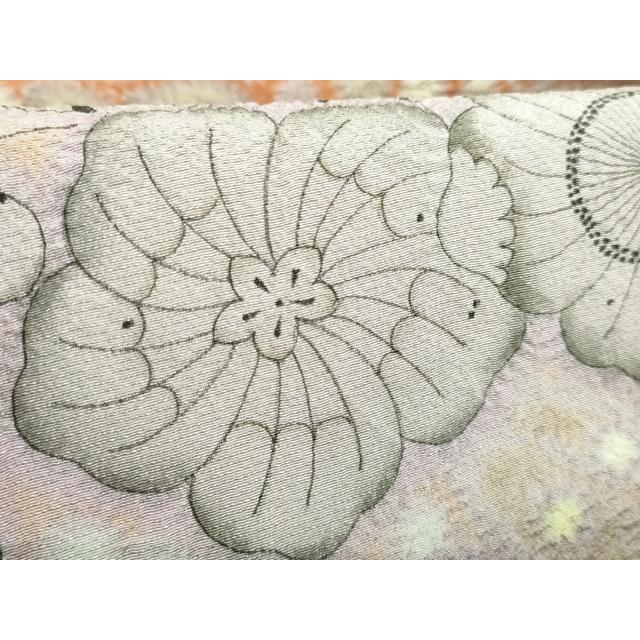 平和屋本店○最高級 初代 久保田一竹 幻の辻が花 太鼓柄袋帯 共箱付き 