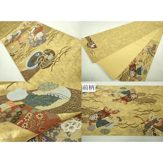 平和屋本店●極上 十七代京屋林蔵 黒留袖・長襦袢(無双仕立て)・袋帯・帯揚げ帯締めセット 手刺繍 相良刺繍 金糸 共箱付き 逸品DZAB3473kh6 平和屋本店○極上 十七代京屋林蔵 黒留袖・長襦袢(無双仕立て)・袋帯