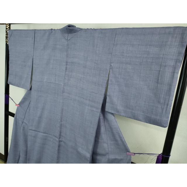 平和屋本店●極上　浦野理一　経節紬　色無地　紅掛花色　逸品　DZAB3594kh6