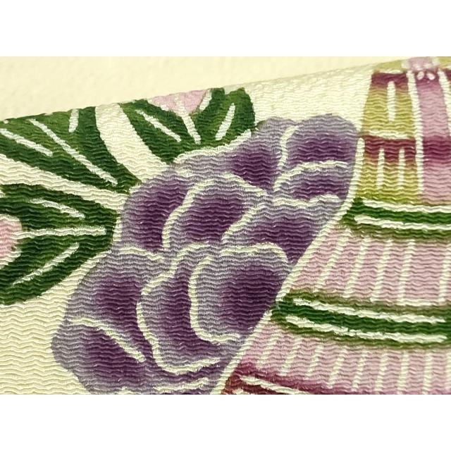 平和屋着物○極上 本場琉球紅型 琉球びんがた 知念紅型研究所 知念貞男