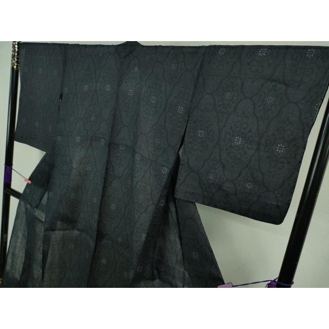 平和屋本店＊極上　夏物　重要無形文化財　本場宮古上布　苧麻　花菱文　逸品　DZAB3777kh6