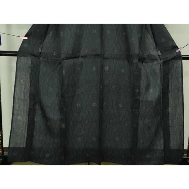 平和屋本店＊極上　夏物　重要無形文化財　本場宮古上布　苧麻　花菱文　逸品　DZAB3777kh6