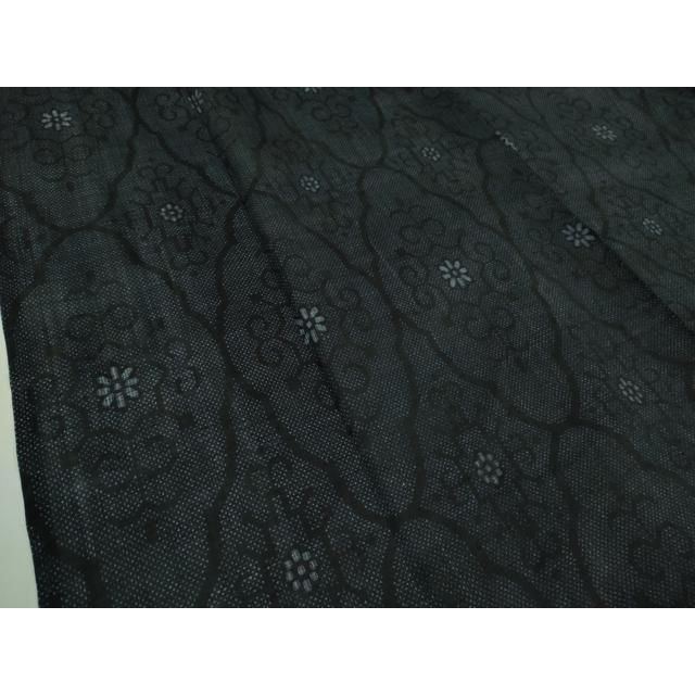 平和屋本店＊極上　夏物　重要無形文化財　本場宮古上布　苧麻　花菱文　逸品　DZAB3777kh6
