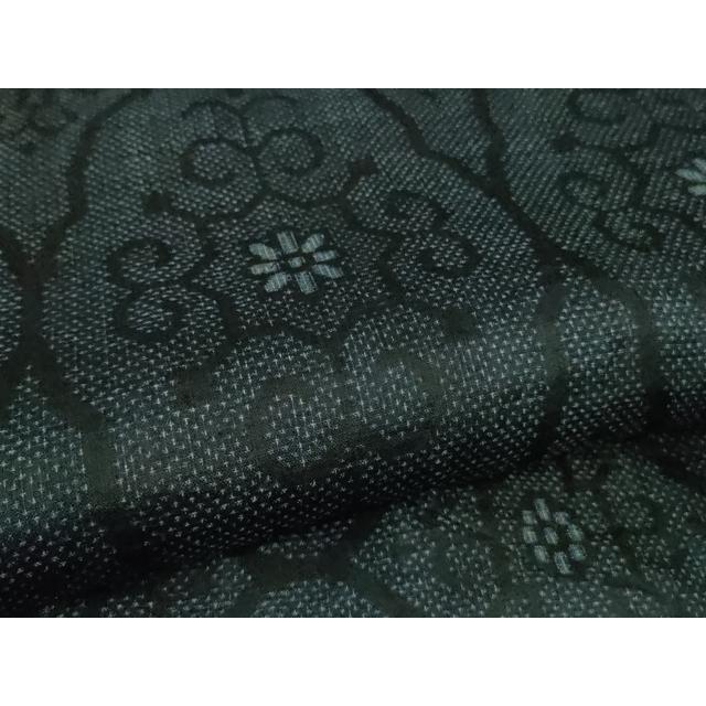 平和屋本店＊極上　夏物　重要無形文化財　本場宮古上布　苧麻　花菱文　逸品　DZAB3777kh6