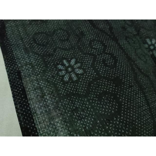 平和屋本店＊極上　夏物　重要無形文化財　本場宮古上布　苧麻　花菱文　逸品　DZAB3777kh6