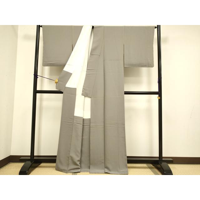 平和屋着物●極上　本草木染作家　啓圓　色無地　濃い胡桃染色　逸品　未使用　DZAB3884kh6 平和屋着物○極上 本草木染作家 啓圓 色無地 濃い胡桃染色 逸品 未使用