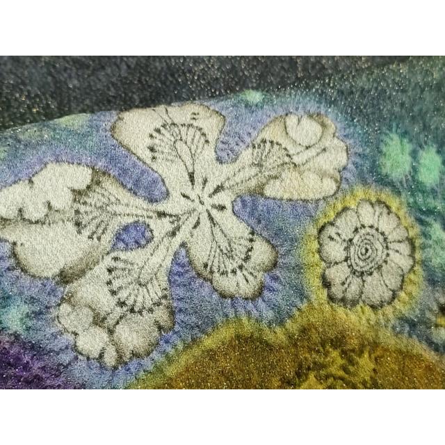 平和屋本店●最高級　初代　久保田一竹　幻の辻が花　色留袖　蝉色地　暈し染め　金通し地　逸品　DZAB4011kh6 平和屋本店○最高級 初代 久保田一竹 幻の辻が花 色留袖 蝉色地 暈し
