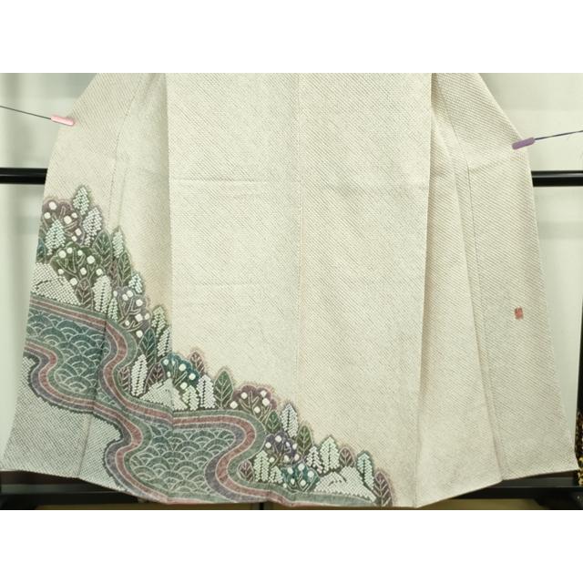 平和屋本店●極上　名門　藤娘きぬたや・総絞り　訪問着　樹林文　逸品　未使用　DZAB4127kh6 平和屋本店○極上 名門 藤娘きぬたや・総絞り 訪問着 樹林文 逸品 未