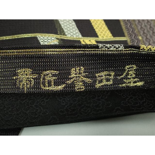 平和屋着物○極上 創業280年 誉田屋源兵衛 六通柄袋帯 竹 金銀糸 逸品