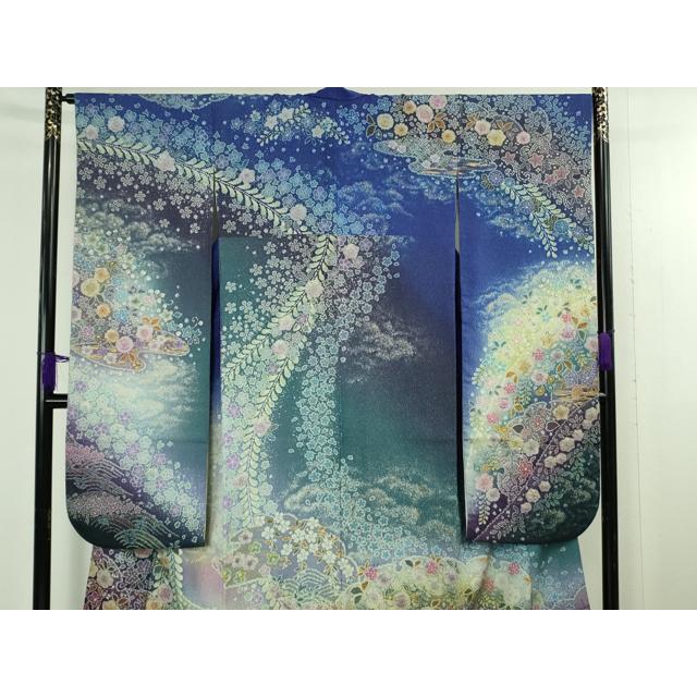 平和屋本店○極上 吉乃一廉 幻の辻が花 振袖・長襦袢(袷)セット 暈し
