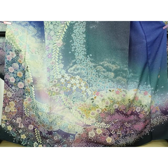 平和屋本店○極上 吉乃一廉 幻の辻が花 振袖・長襦袢(袷)セット 暈し