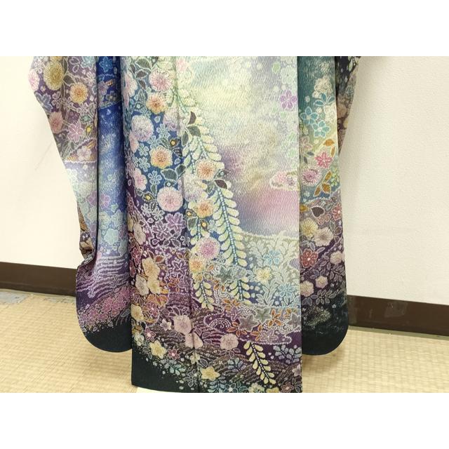 平和屋本店○極上 吉乃一廉 幻の辻が花 振袖・長襦袢(袷)セット 暈し