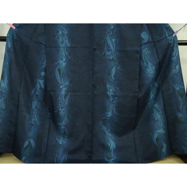 平和屋本店▽極上 石川県指定無形文化財 牛首紬 白山工房 手織り 単衣